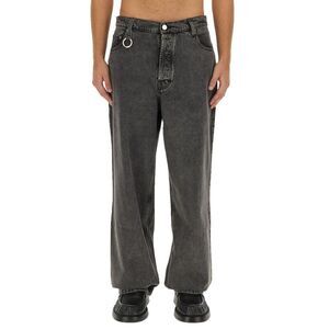 ETUDES STUDIO Wide Leg Denim Jeans Men BLACK Pants
